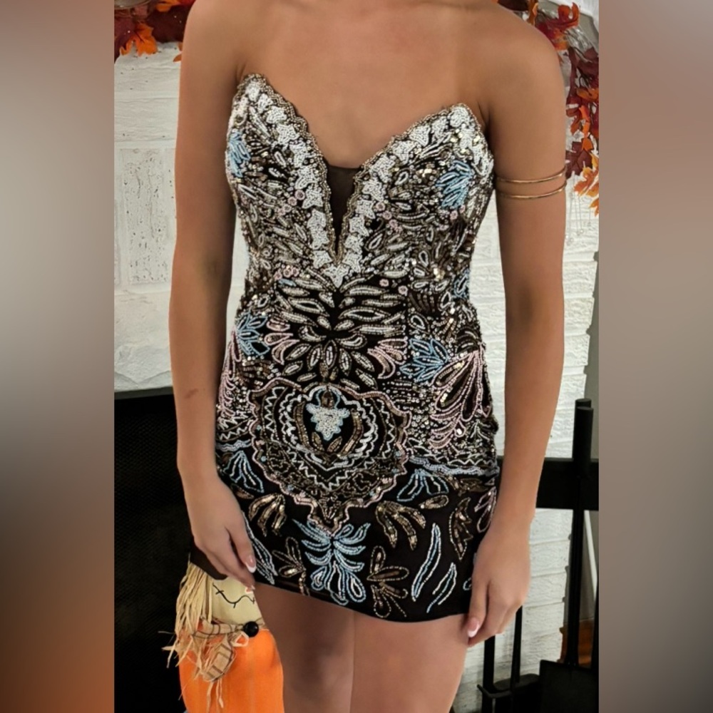 Beautiful fully beaded homecoming dress